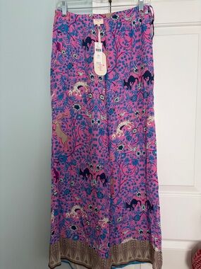 NWT Anthropologie Plenty by Tracy Reese wide leg “fantasy forest” pant
